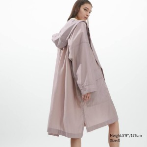 Women's Uniqlo U Poncho Jackets Pink | HSTI-78369