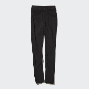 Women's Uniqlo Ultra Stretch High Rise (2021 Season) Leggings Black | WNVU-43528