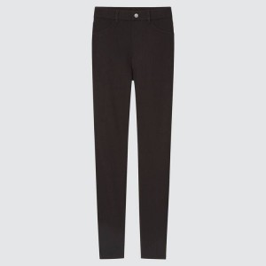 Women's Uniqlo Ultra Stretch High Rise (Long) (2021 Season) Leggings Black | PHVM-40283