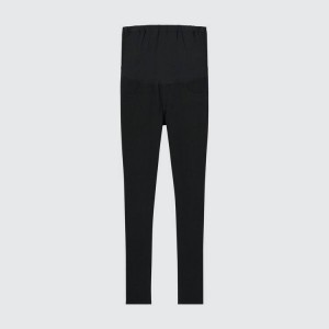 Women's Uniqlo Ultra Stretch Maternity Leggings Black | SKYV-20513