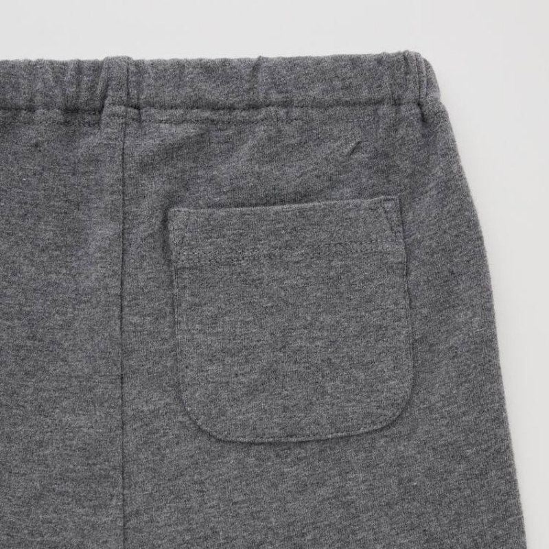 Baby Uniqlo Cotton Leggings Dark Grey | NEDR-91376