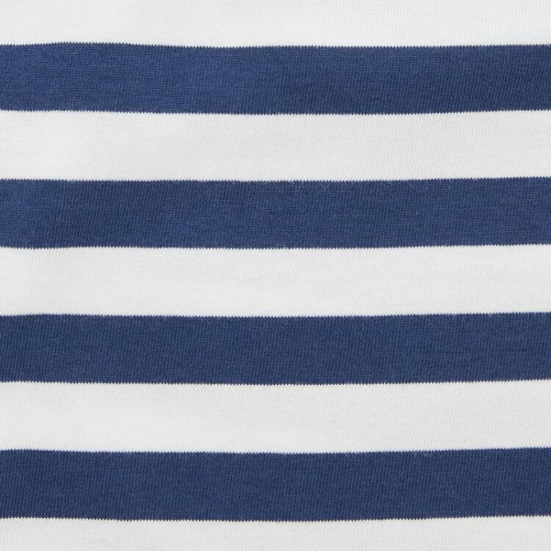 Baby Uniqlo Dry Striped Easy Shorts Blue | EGRV-41290