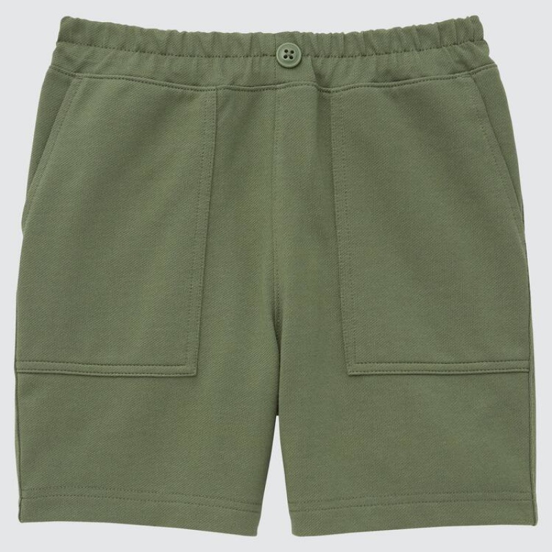 Baby Uniqlo Dry Twill Easy Shorts Green | CWJY-21685