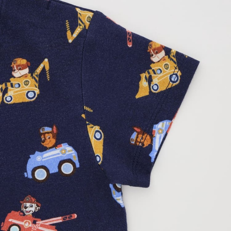 Baby Uniqlo Paw Patrol Ut Graphic T Shirts Blue | ATSO-74321