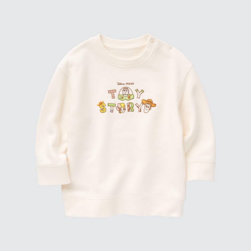 Baby Uniqlo Pixar Collection Ut Graphic Tops White | UDHT-47018