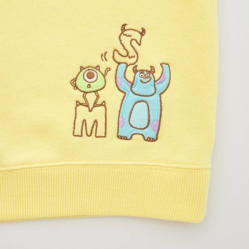 Baby Uniqlo Pixar Collection Ut Graphic Tops Yellow | KQVJ-64180