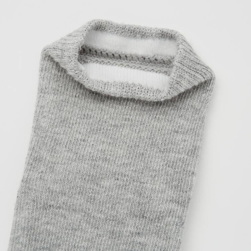 Baby Uniqlo Regular (Two Pairs) Socks Grey / White | BQSW-23814