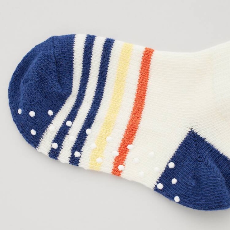 Baby Uniqlo Short (Two Pairs) Socks White / Blue / Pink | FYRN-37295