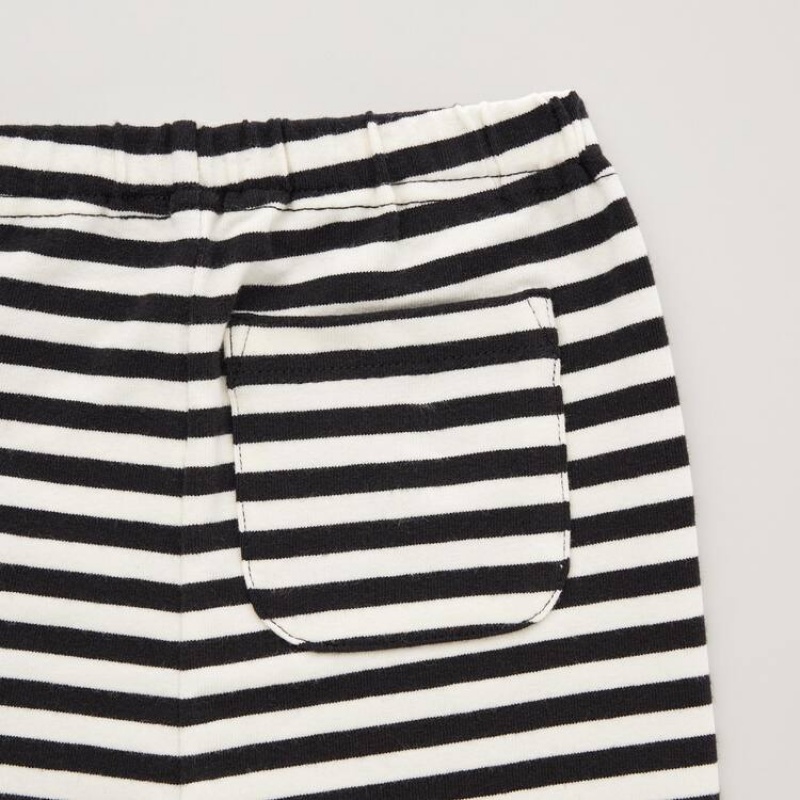 Baby Uniqlo Striped Leggings Black | GMDU-60579