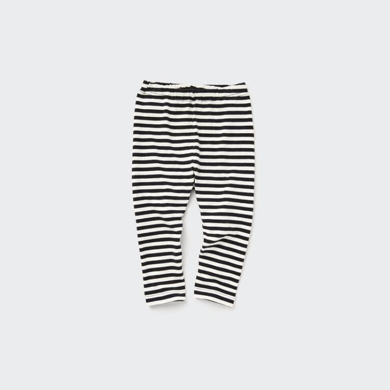 Baby Uniqlo Striped Leggings Black | GMDU-60579