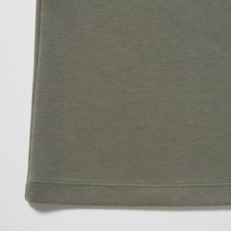 Kids' Uniqlo Airism Cotton Graphic T Shirts Olive | QCVG-31605