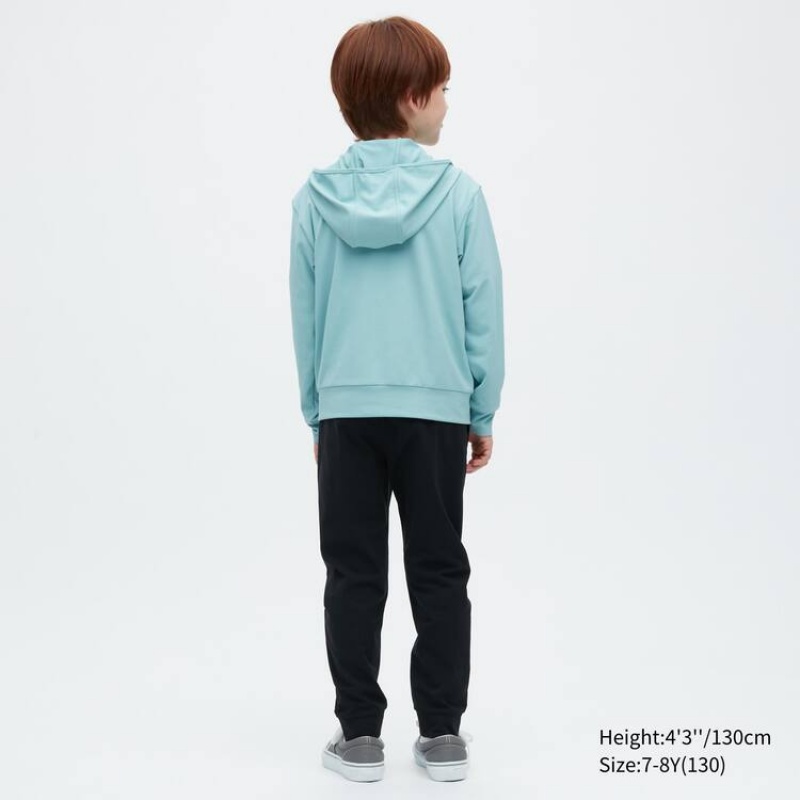 Kids' Uniqlo Airism Mesh Uv Protection Hoodie Green | ZCSB-20783