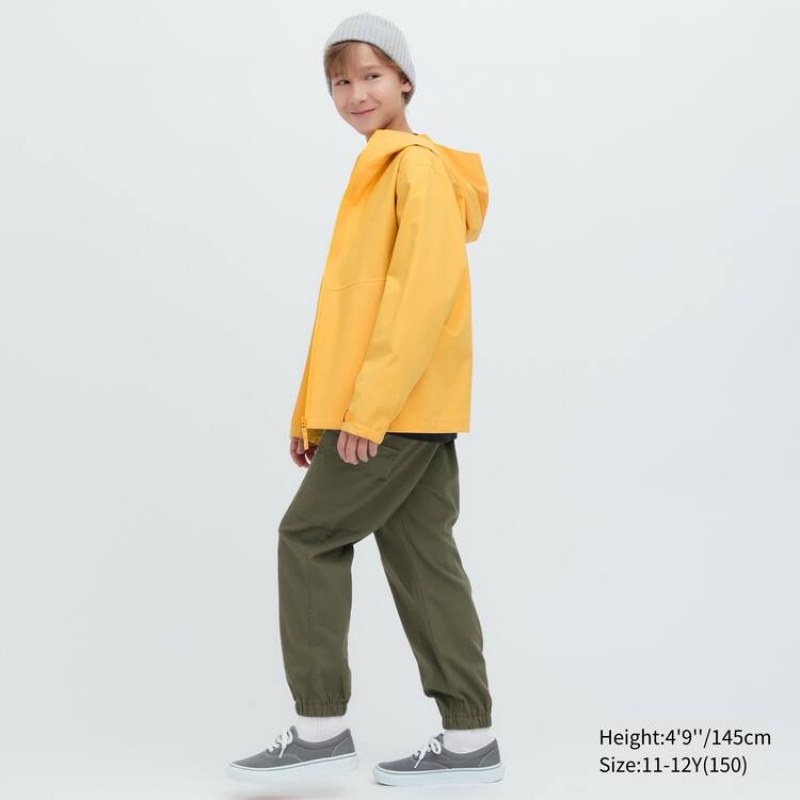 Kids' Uniqlo Blocktech Hooded Parka Yellow | YOTD-36480