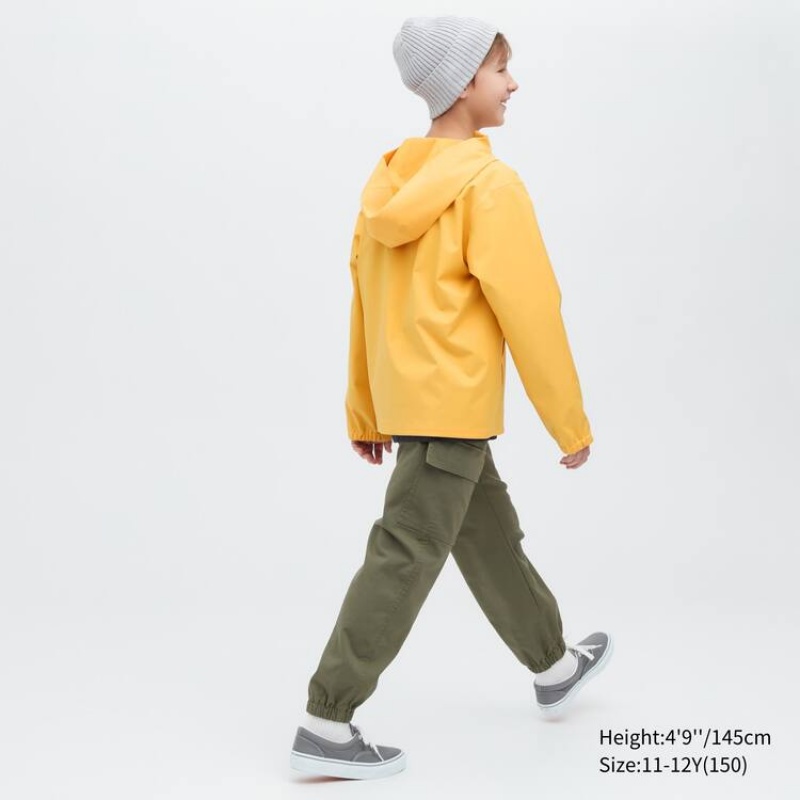 Kids' Uniqlo Blocktech Hooded Parka Yellow | YOTD-36480