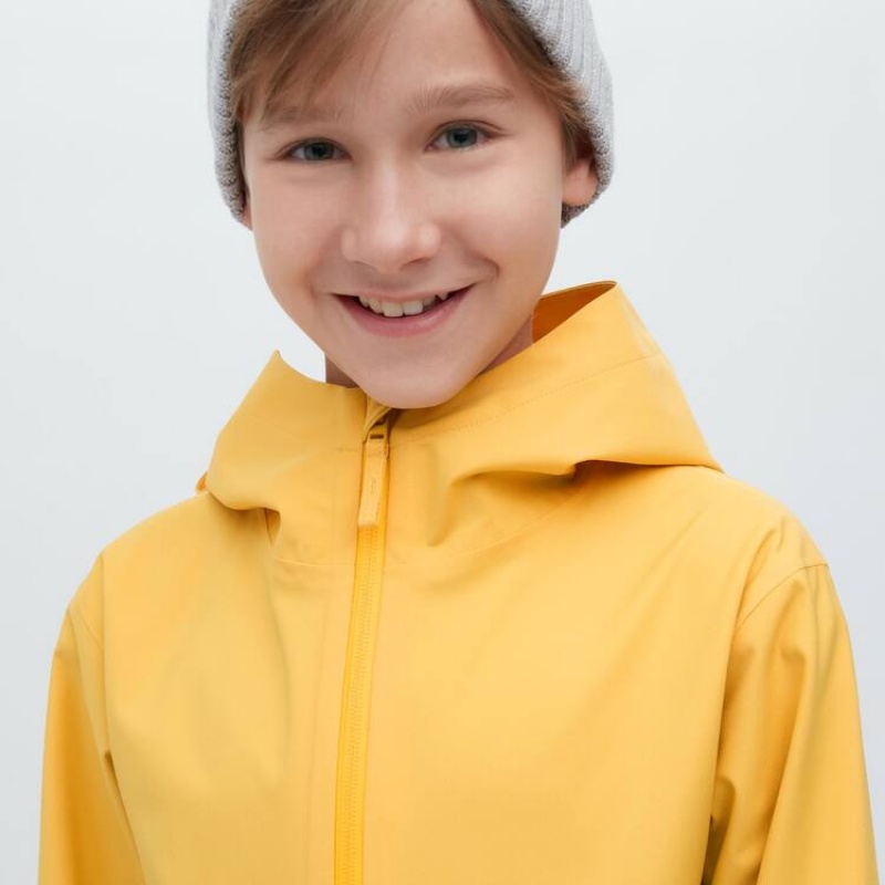 Kids' Uniqlo Blocktech Hooded Parka Yellow | YOTD-36480