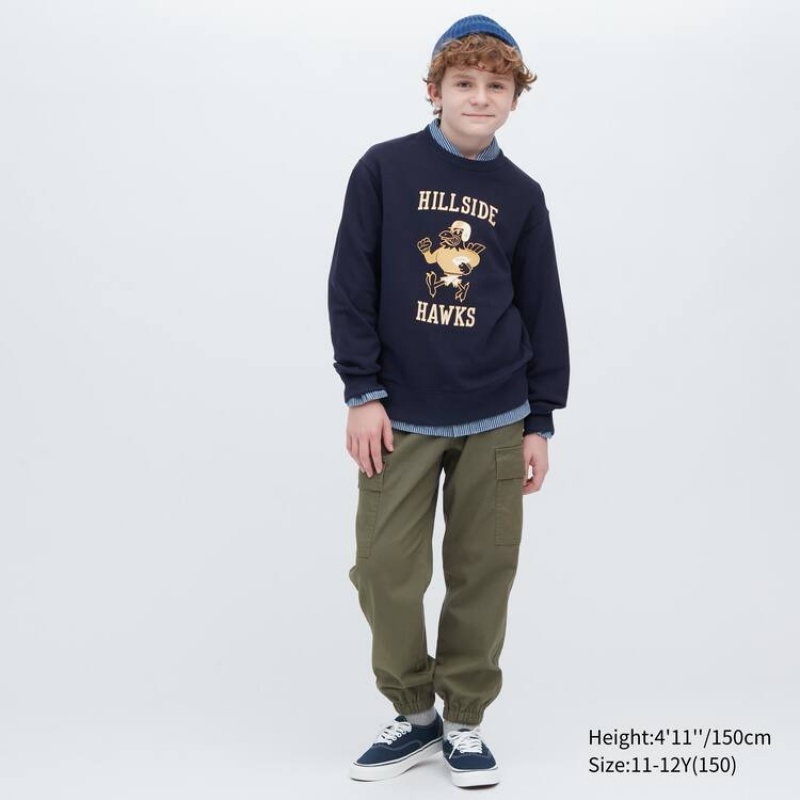 Kids' Uniqlo Cargo Jogger Jogger Olive | MKXJ-75468