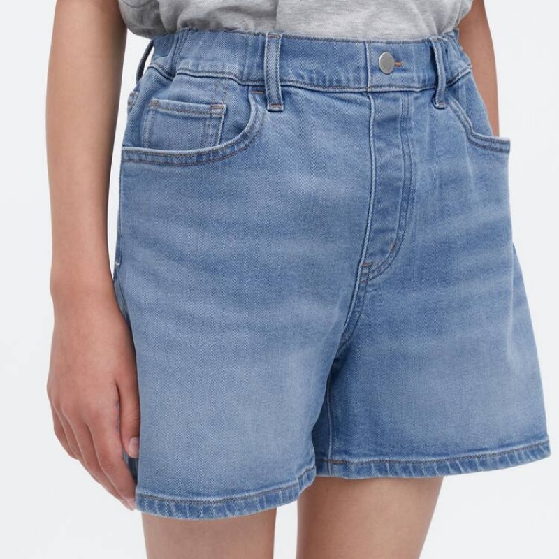 Kids' Uniqlo Denim Shorts Blue | ILJE-10734