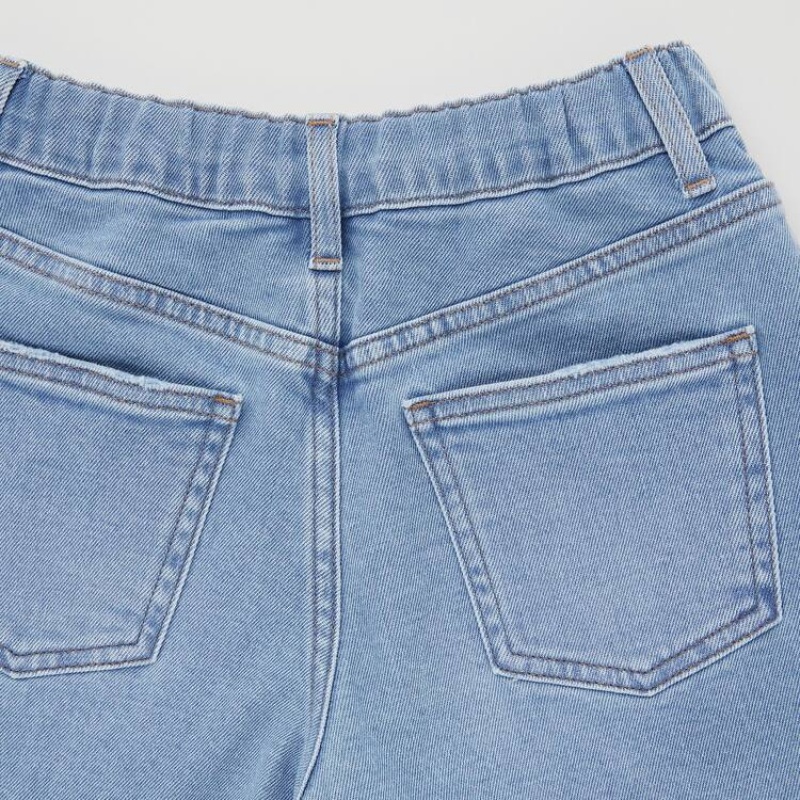 Kids' Uniqlo Distressed Denim Shorts Blue | VDNQ-85932