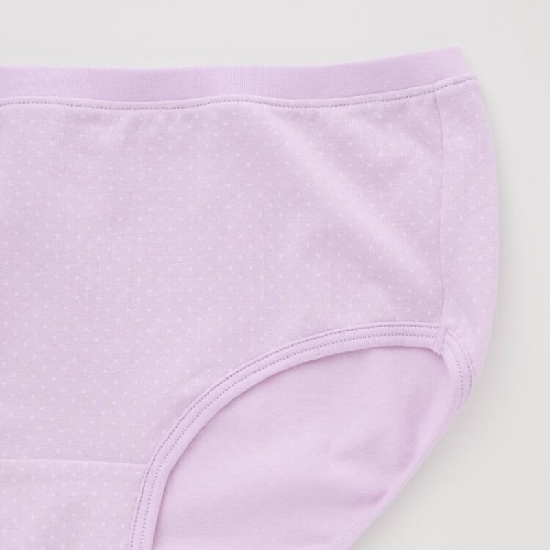 Kids' Uniqlo Dotted Hiphugger (Three Pairs) Underwear Pink / Navy | SRLC-36784