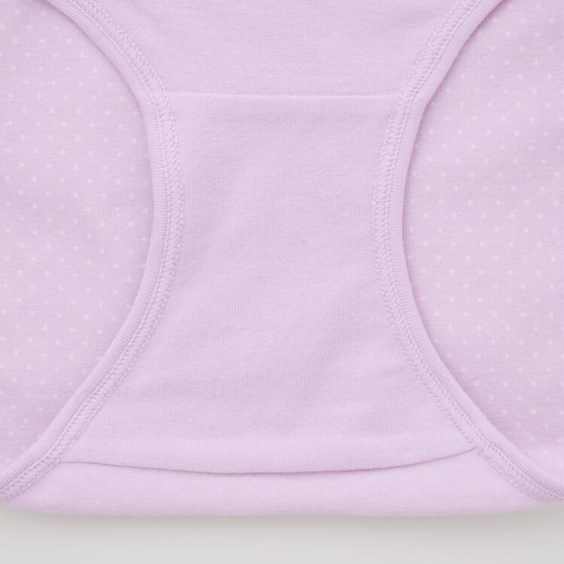 Kids' Uniqlo Dotted Hiphugger (Three Pairs) Underwear Pink / Navy | SRLC-36784