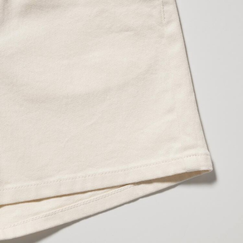 Kids' Uniqlo Easy Colour Shorts White | DXLN-92347