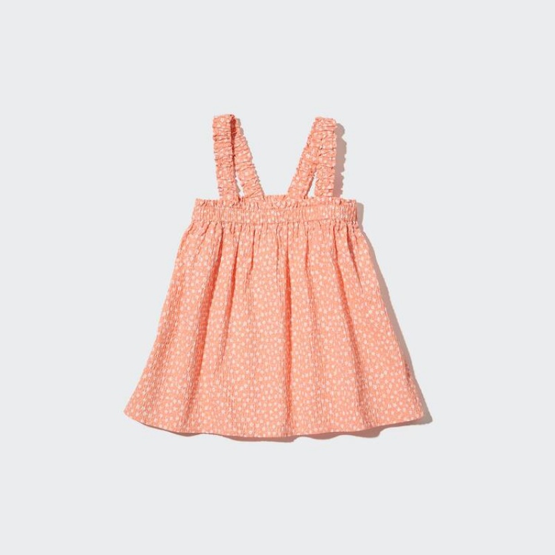 Kids' Uniqlo Gathered Camisole Blouse Light Orange | HZLS-52643