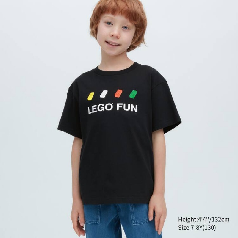 Kids' Uniqlo Lego® City Ut Graphic T Shirts Black | CKHY-52091