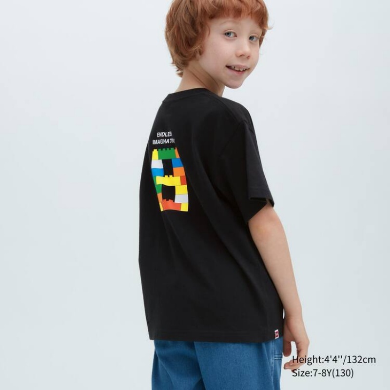 Kids' Uniqlo Lego® City Ut Graphic T Shirts Black | CKHY-52091