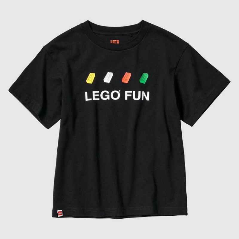 Kids' Uniqlo Lego® City Ut Graphic T Shirts Black | CKHY-52091