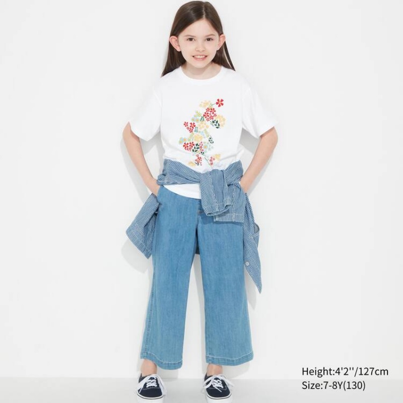 Kids' Uniqlo Mfa Utgp2023 Graphic T Shirts White | HVGU-04867