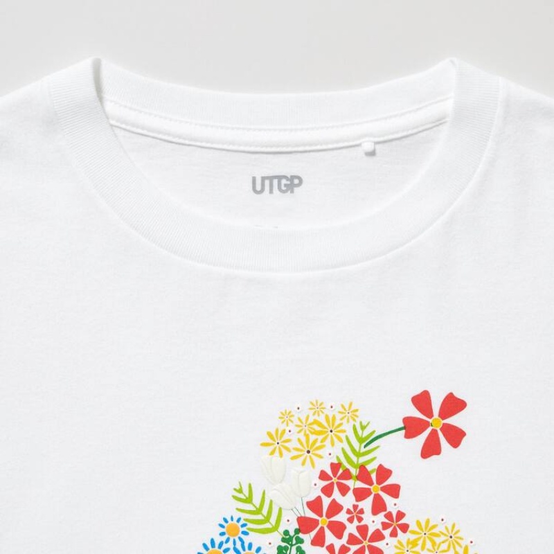 Kids' Uniqlo Mfa Utgp2023 Graphic T Shirts White | HVGU-04867