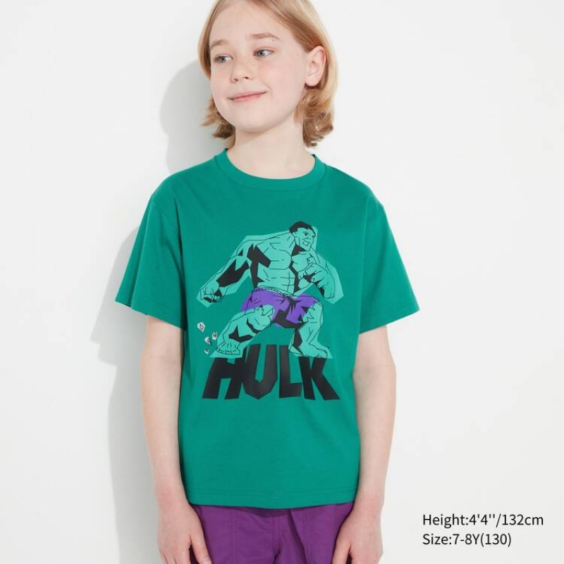 Kids' Uniqlo Mfa Utgp2023 Graphic T Shirts Green | XNRO-74029