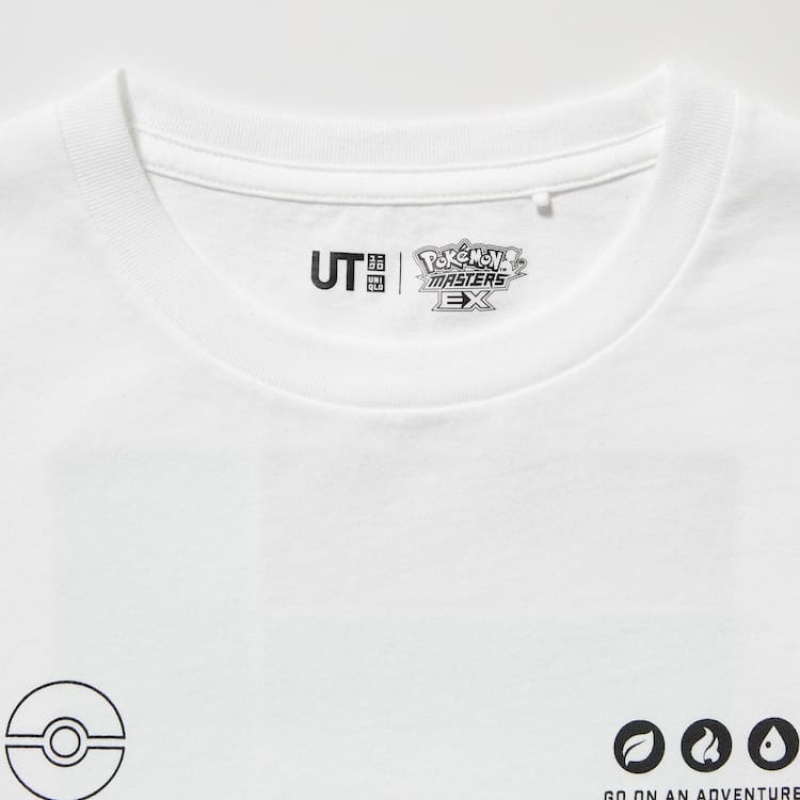 Kids' Uniqlo Pokemon Ut Graphic T Shirts White | JMGN-84392