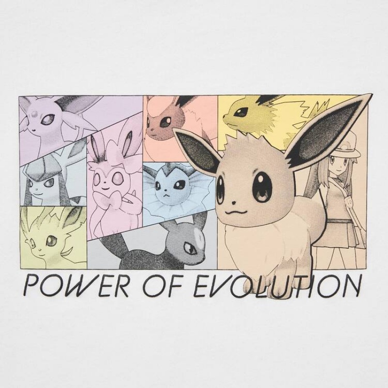 Kids' Uniqlo Pokemon Ut Graphic T Shirts White | BQNO-72490