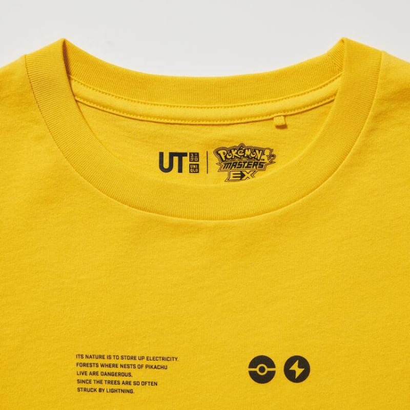 Kids' Uniqlo Pokemon Ut Graphic T Shirts Yellow | EXNW-48136