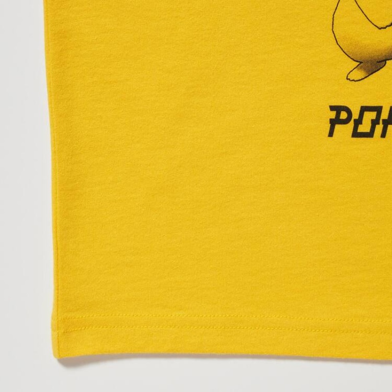 Kids' Uniqlo Pokemon Ut Graphic T Shirts Yellow | EXNW-48136