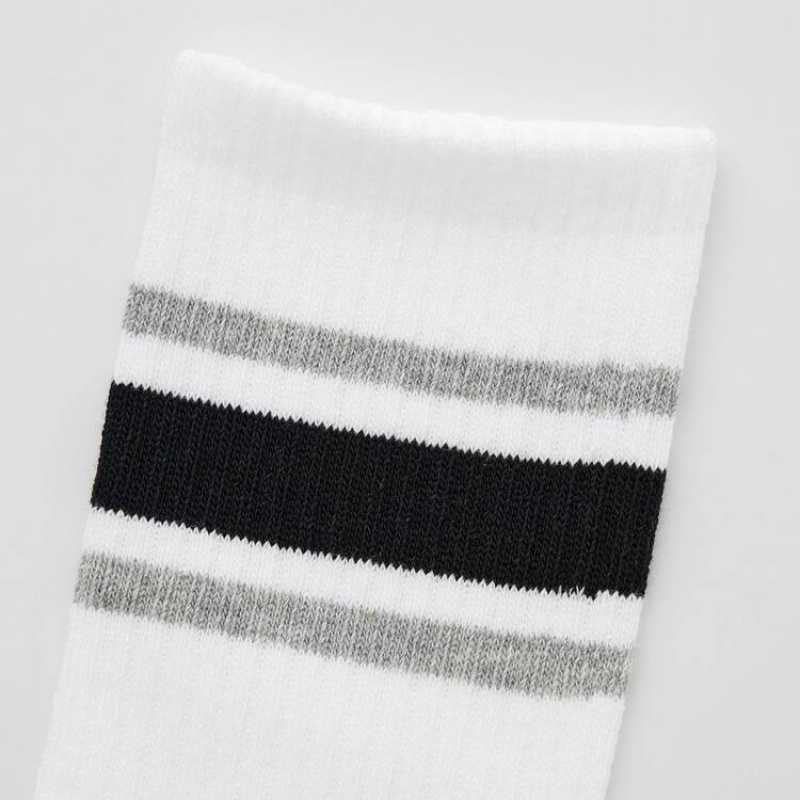 Kids' Uniqlo Regular (Three Pairs) Socks White / Grey / Black | UPQT-78542