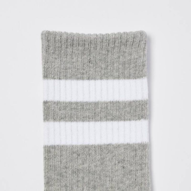 Kids' Uniqlo Regular (Three Pairs) Socks White / Black / Grey | BIEH-87615