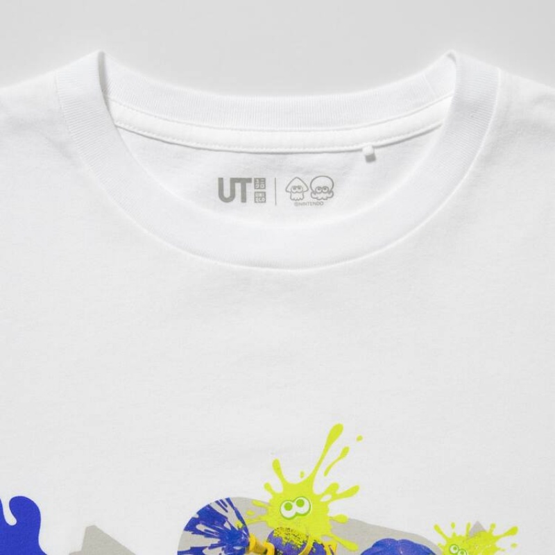 Kids' Uniqlo Splatoon 3 Ut Graphic T Shirts White | MTBA-12483