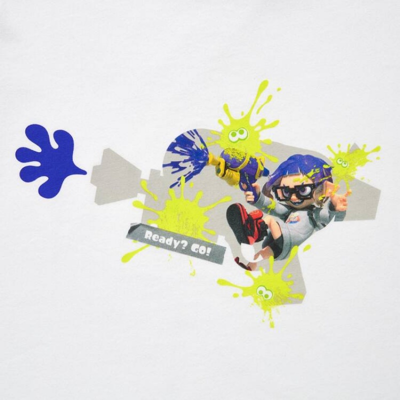 Kids' Uniqlo Splatoon 3 Ut Graphic T Shirts White | MTBA-12483