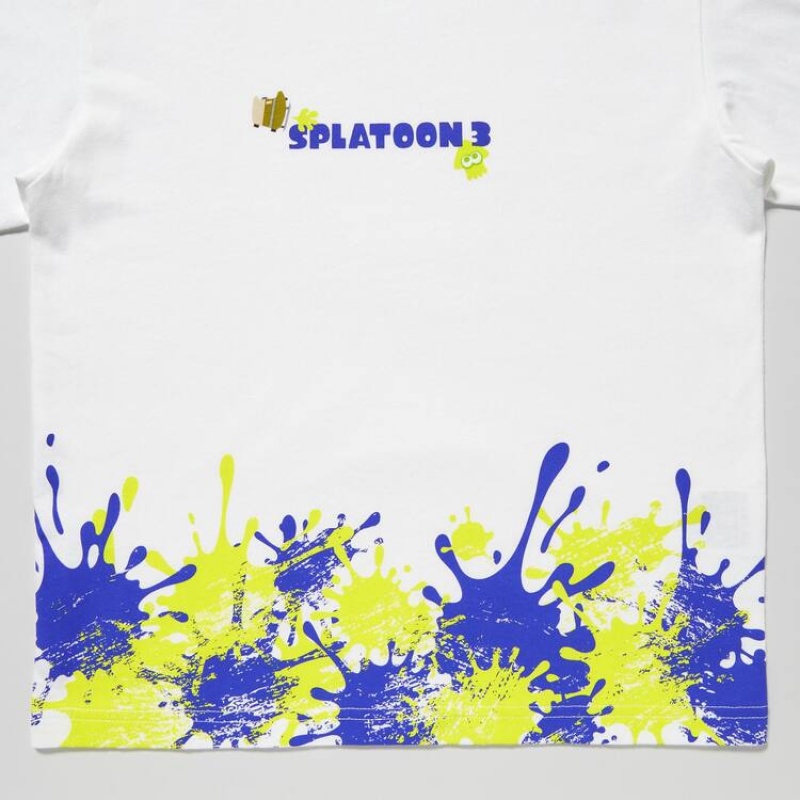 Kids' Uniqlo Splatoon 3 Ut Graphic T Shirts White | IVMR-93260