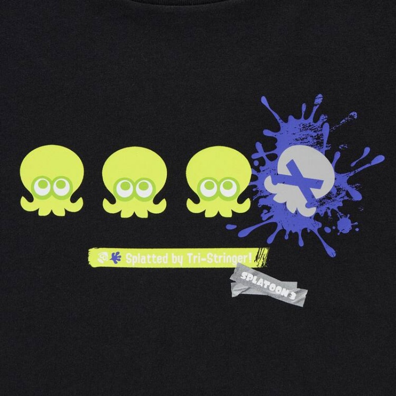 Kids' Uniqlo Splatoon 3 Ut Graphic T Shirts Black | ORCJ-09862