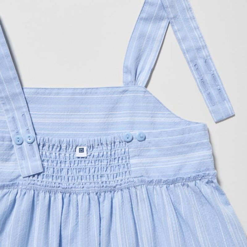 Kids' Uniqlo Striped Camisole Dress Blue | TDNW-26137