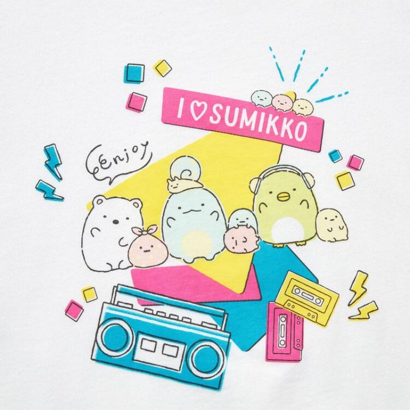 Kids' Uniqlo Sumikkogurashi Ut Graphic T Shirts White | QTXY-45301