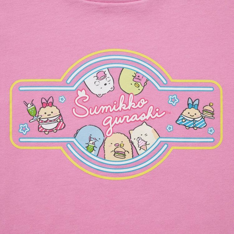 Kids' Uniqlo Sumikkogurashi Ut Graphic T Shirts Pink | IJYH-58374