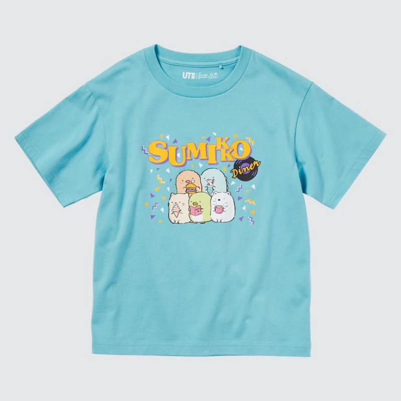 Kids' Uniqlo Sumikkogurashi Ut Graphic T Shirts Green | UTVC-58706