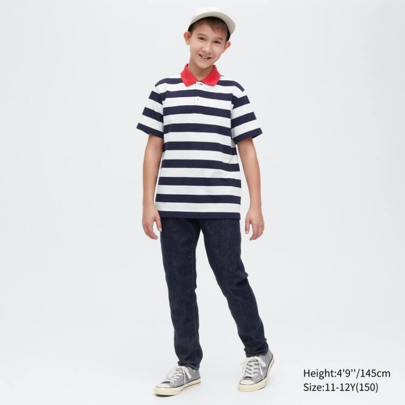 Kids' Uniqlo Super Soft Jeans Blue | OQFV-90526