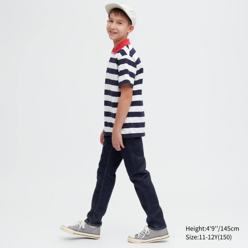 Kids' Uniqlo Super Soft Jeans Blue | OQFV-90526