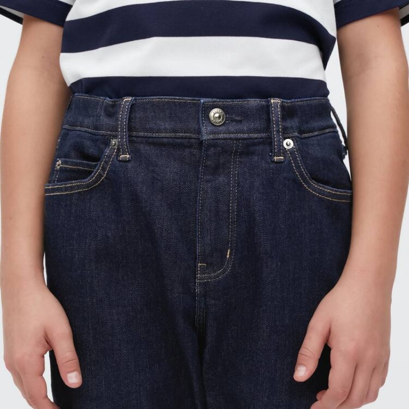 Kids' Uniqlo Super Soft Jeans Blue | OQFV-90526