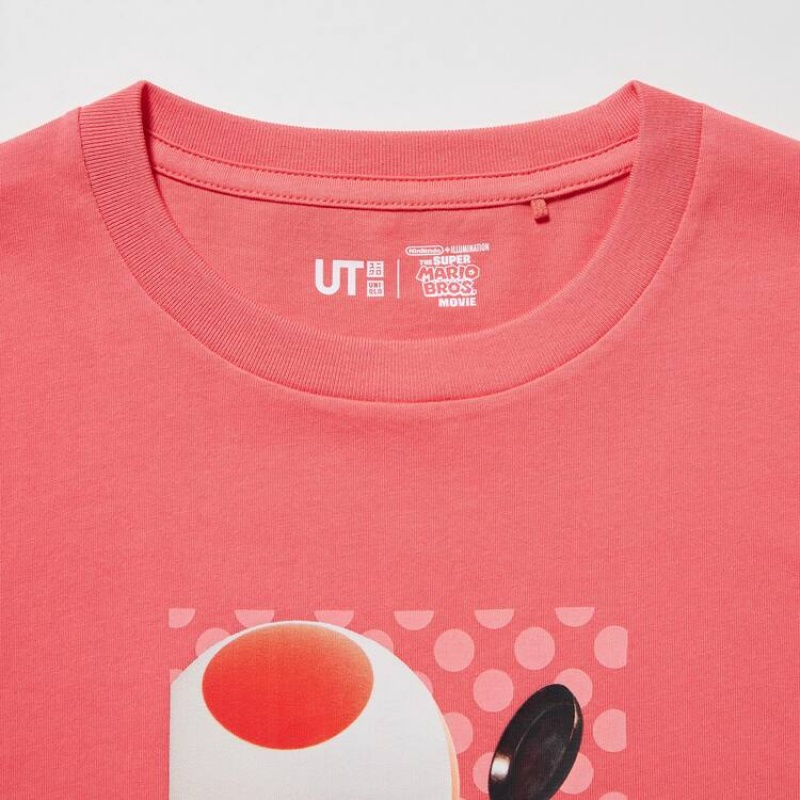 Kids' Uniqlo The Super Mario Bros Movie Ut Graphic T Shirts Red | QDEG-76189